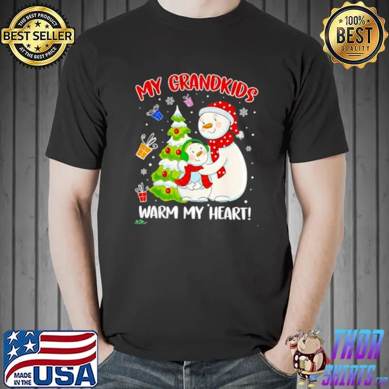 Snowman my grandkids warm my heart Christmas sweater Unisex