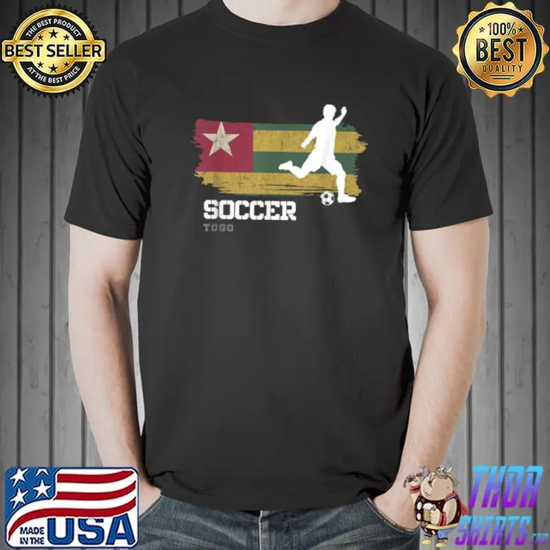 Soccer Togo Flag Football Team Soccer Player T Shirt