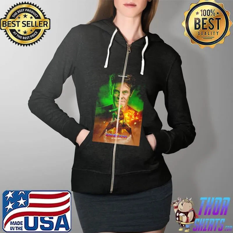 Spider Man No Way Home 2021 Green Goblin Willem Dafoe Shirt Full Zip Hooded
