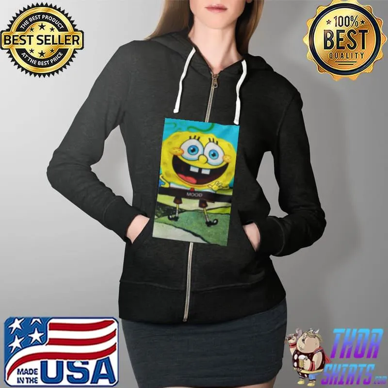 SpongeBob SquarePants Mood Shirt Full Zip Hooded