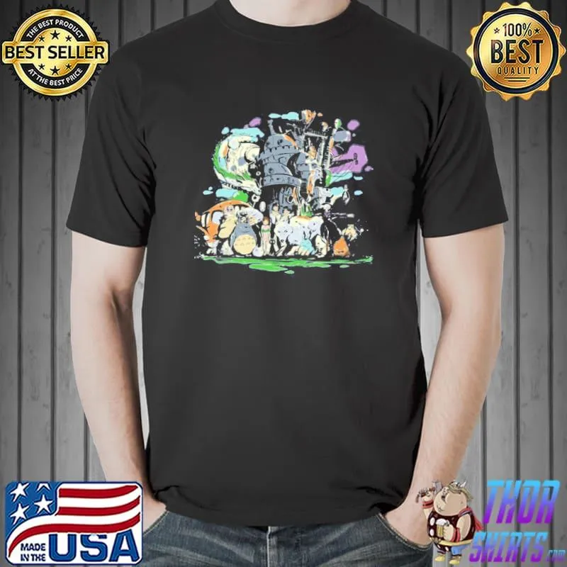 Studio Ghibli Whole Characters Unisex T-Shirt