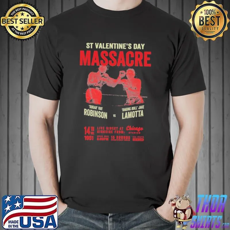 Sugar Ray Robinson Vs Jake Lamotta Unisex T-Shirt