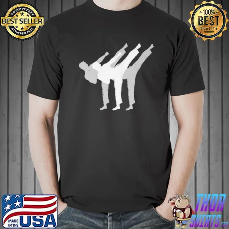 Taekwondo karate martial artist side kick repeat mma fan Unisex