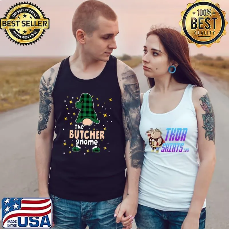 The Butcher Gnome Matching Family Christmas Pajama Group Men Premium T-Shirt Tank Top