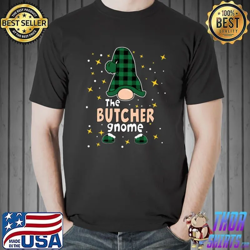The Butcher Gnome Matching Family Christmas Pajama Group Men Premium T-Shirt Unisex