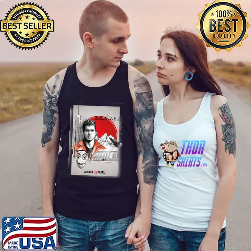 The Denvers De Papel Vintage Money Heist Japanese Style Unisex T-Shirt Tank Top