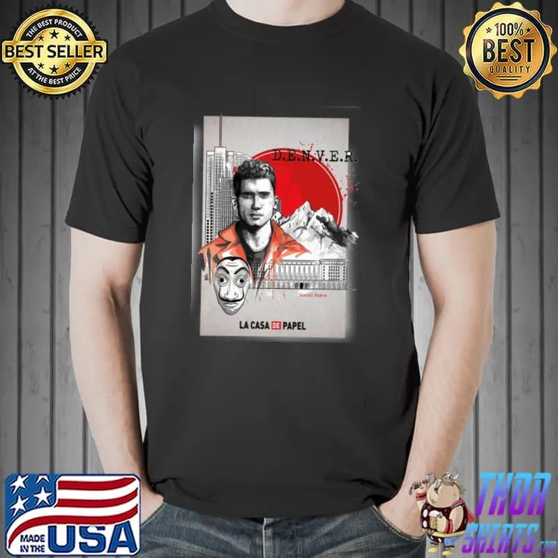 The Denvers De Papel Vintage Money Heist Japanese Style Unisex T-Shirt Unisex