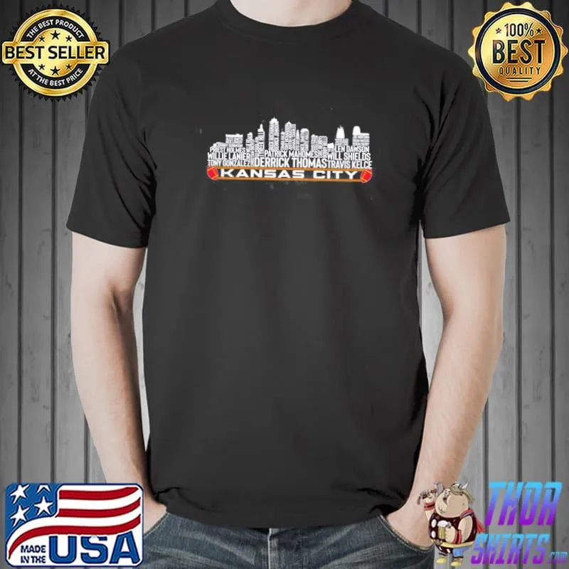 The Legends Kansas City Skyline Of The Kansas City Football Team T-Shirt Unisex