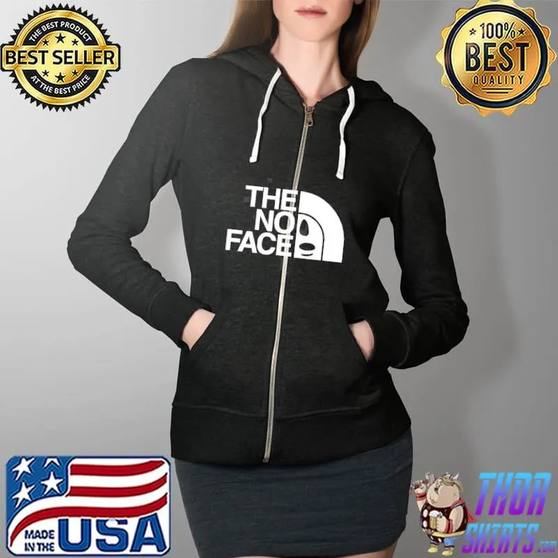The No Face Anime Funny Spirited Away Unisex T-Shirt Full Zip Hooded