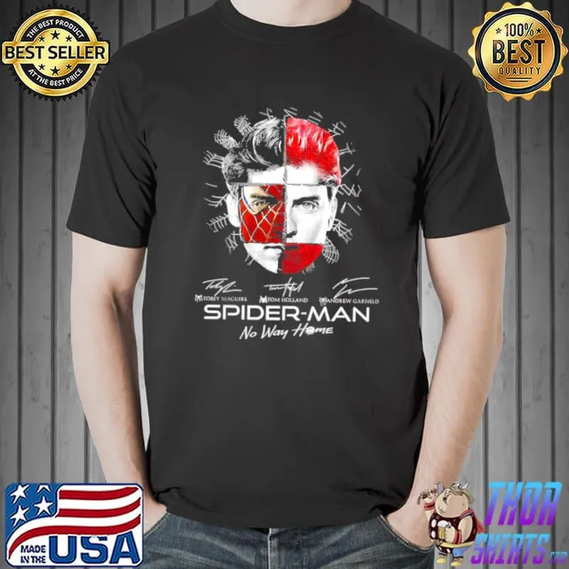 Tobey Maguire Signature Spider Man No Way Home Shirt