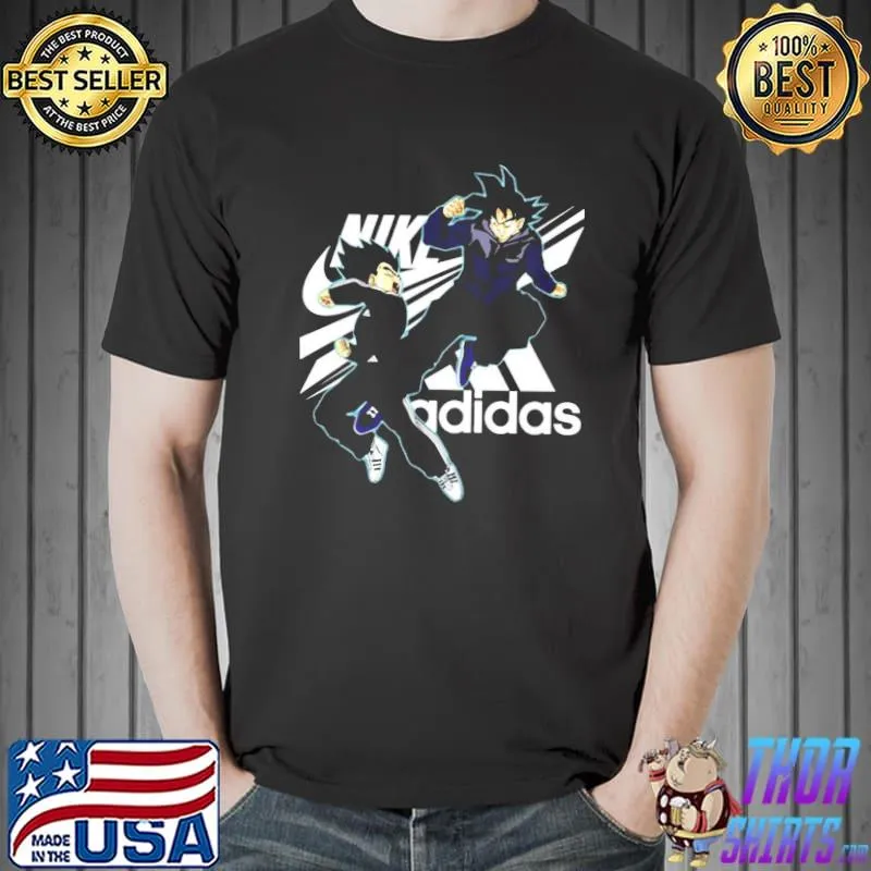Top Dragon Ball Goku Vegeta Nike Adidas Unisex T-Shirt Unisex