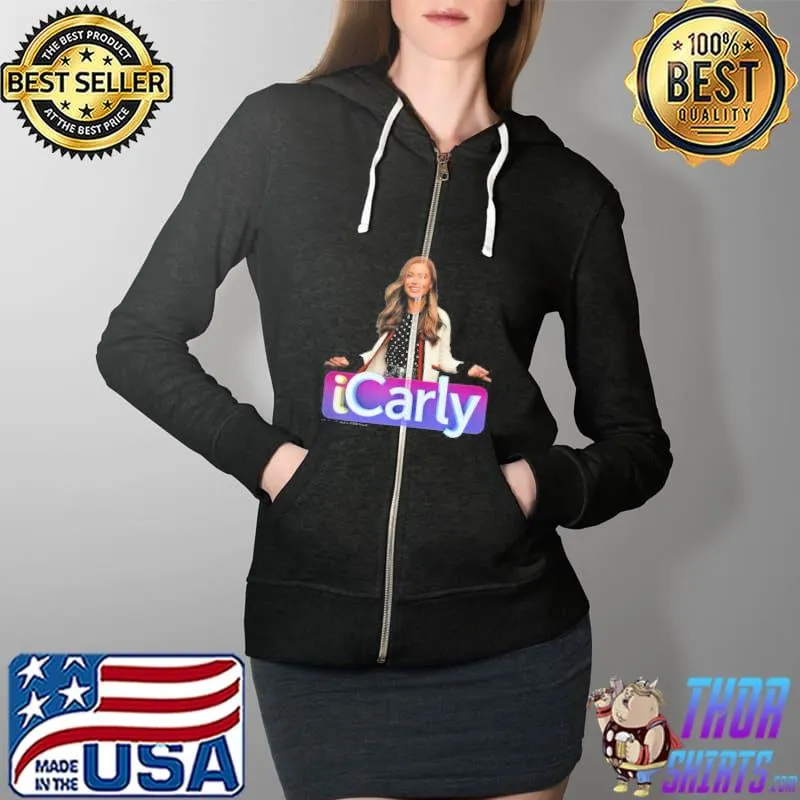 Top Icarly title logo and photo Full Zip Hooded