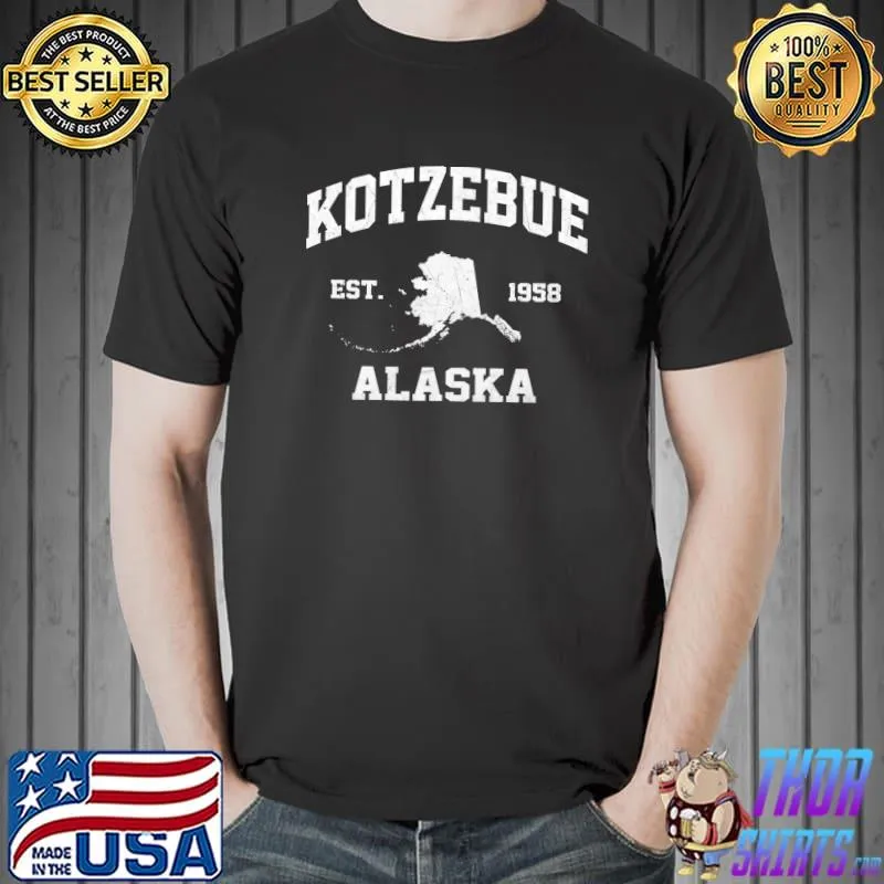 Top Kotzebue Alaska AK vintage State Athletic style T-shirt