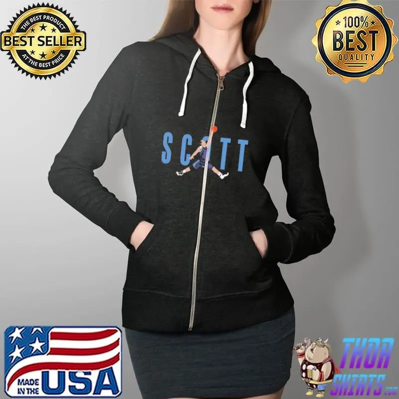 Top Michael Scot Volleyball Shirt Full Zip Hooded