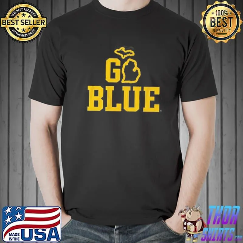 Top Michigan Go Blue Shirt