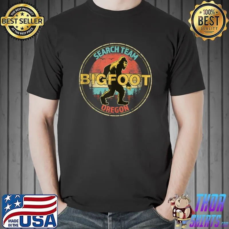 Top Oregon Bigfoot Search Team Sasquatch Merchandise T-Shirt Unisex