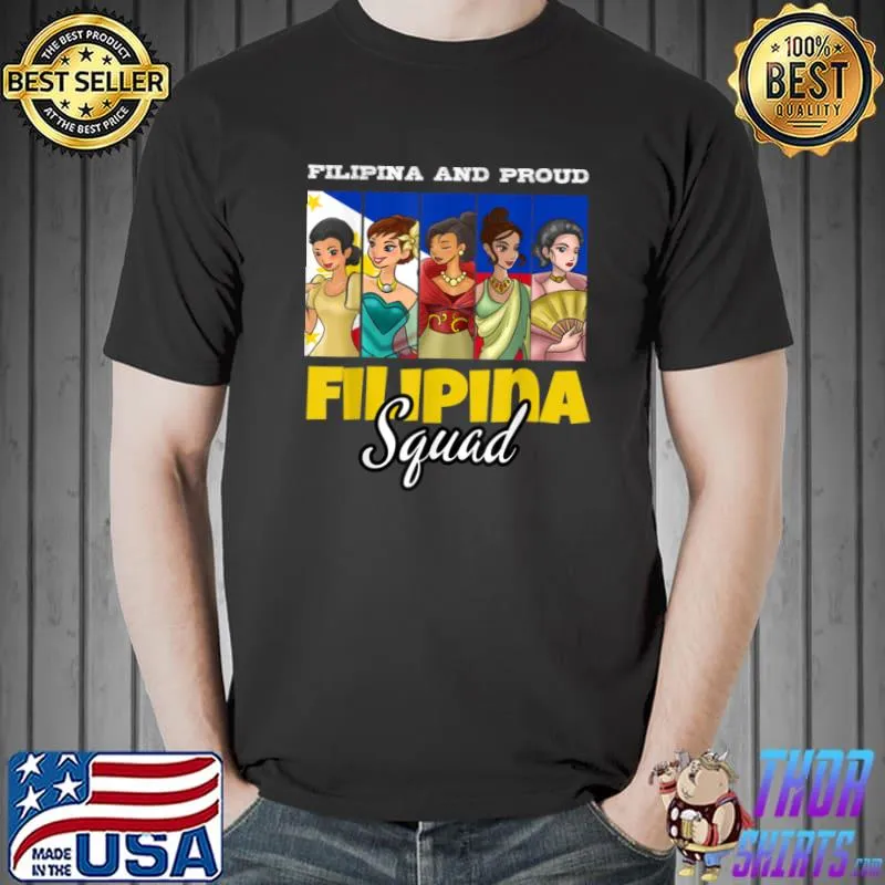 Top Philippines Pinay Filipina Pride Strong Proud Woman Girl T Shirt Unisex
