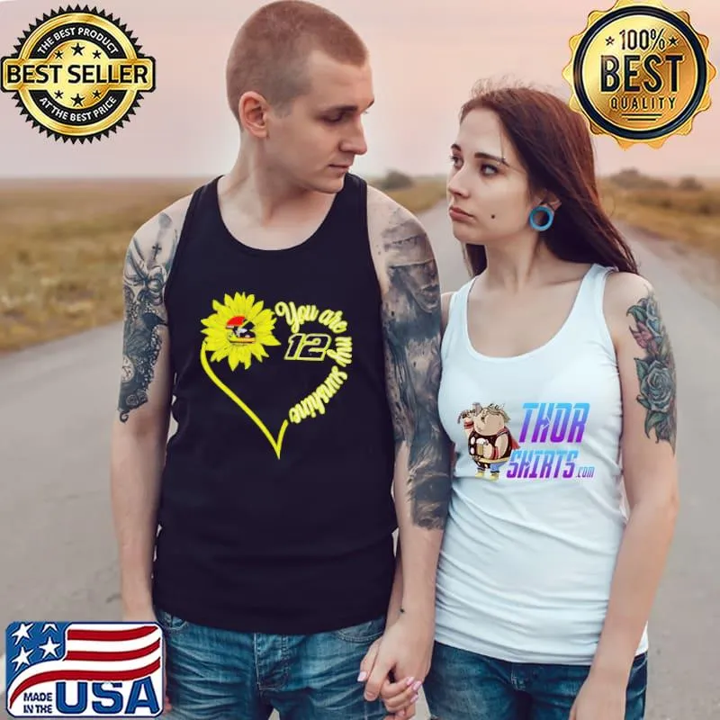 Top Ryan blaney 12 sunflower you are my sunshine Tank Top
