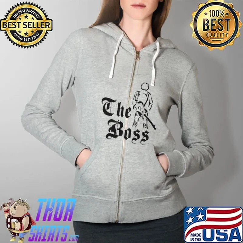 Top The Boss Bruce Springsteen Shirt Full Zip Hooded