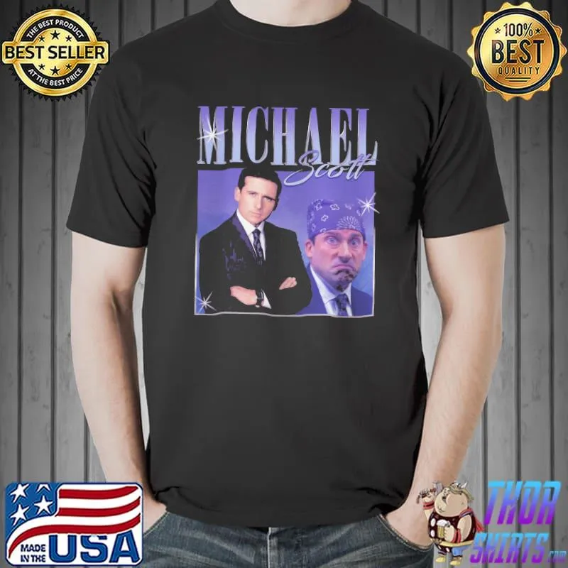 Top Vintage Michael Scott The Office TV Series Homage Unisex T-Shirt Unisex