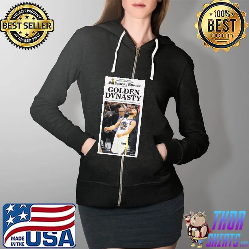 Top Warriors 2018 NBA Golden Dynasty Game 4 Championship Shirt Full Zip Hooded