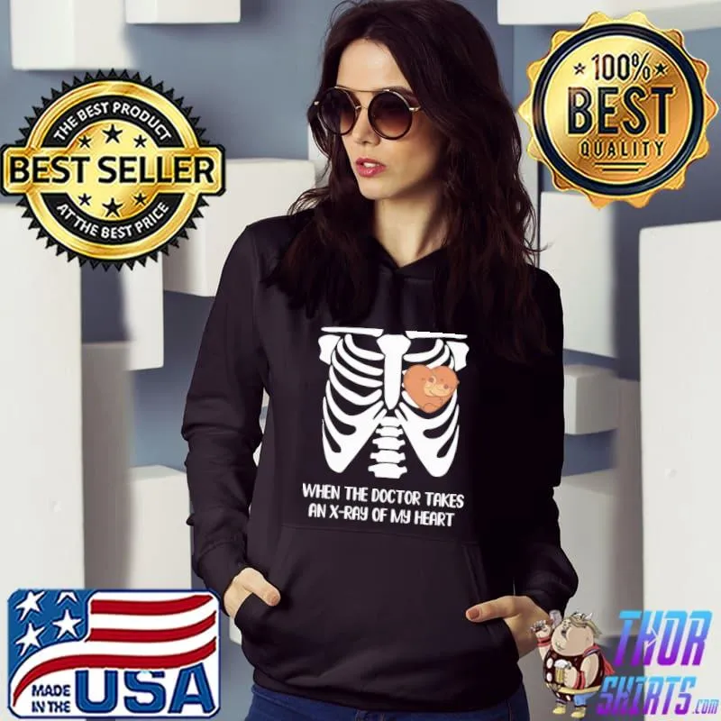 Top When the doctor takes an Xray of my heart aquatic and land Hoodie