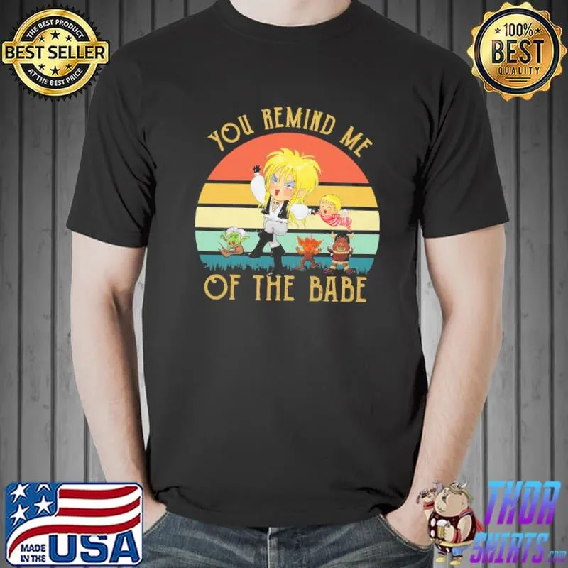 Top You Remain Me Of The Babe Vintage Shirt Unisex
