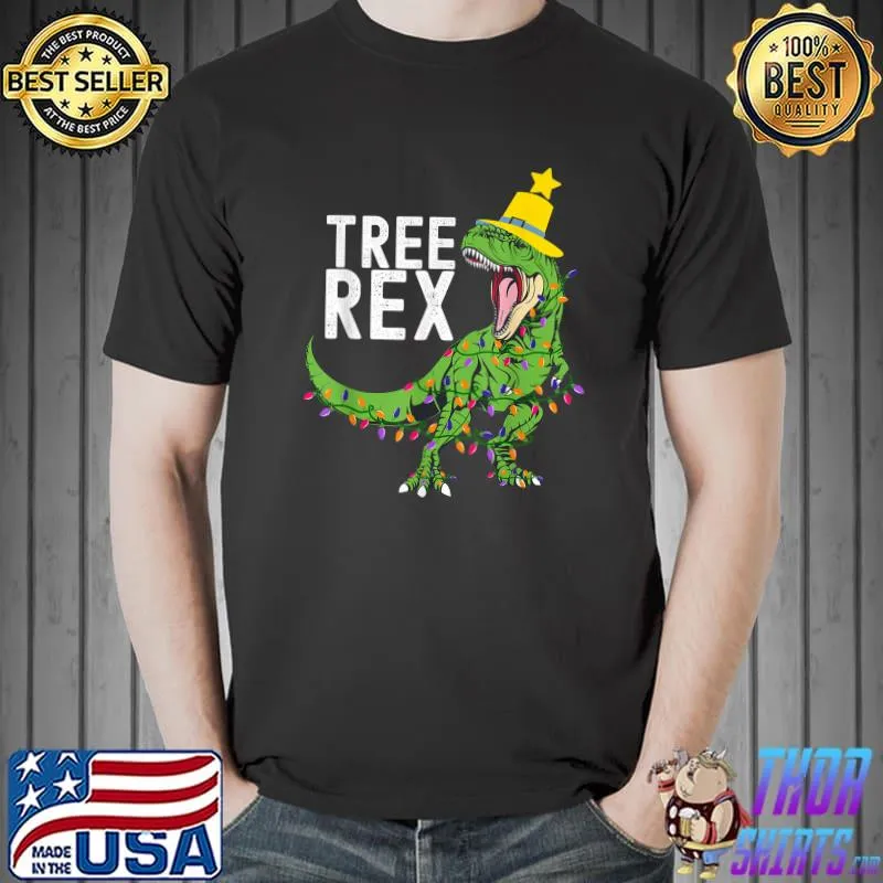 Tree Rex Christmas Shirt Toddler Boys Girls Men Women T-Shirt Unisex