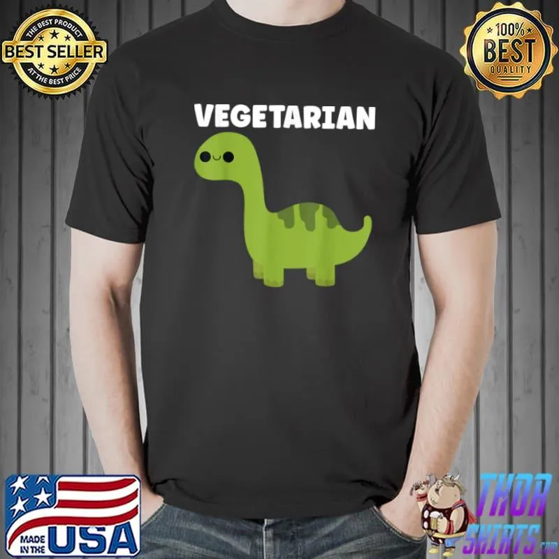 Vegetarian Dinosaur Vegan T Shirt