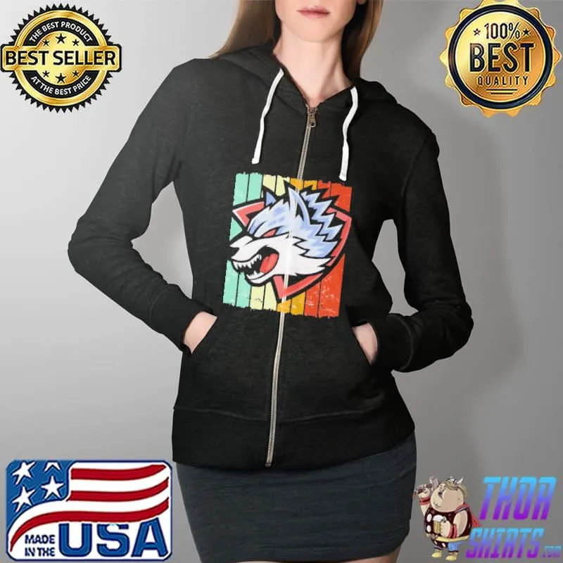 Wolf head logo Full Zip Hooded
