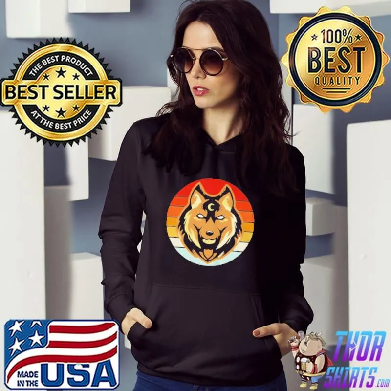Wolf head logo wolf lover Hoodie