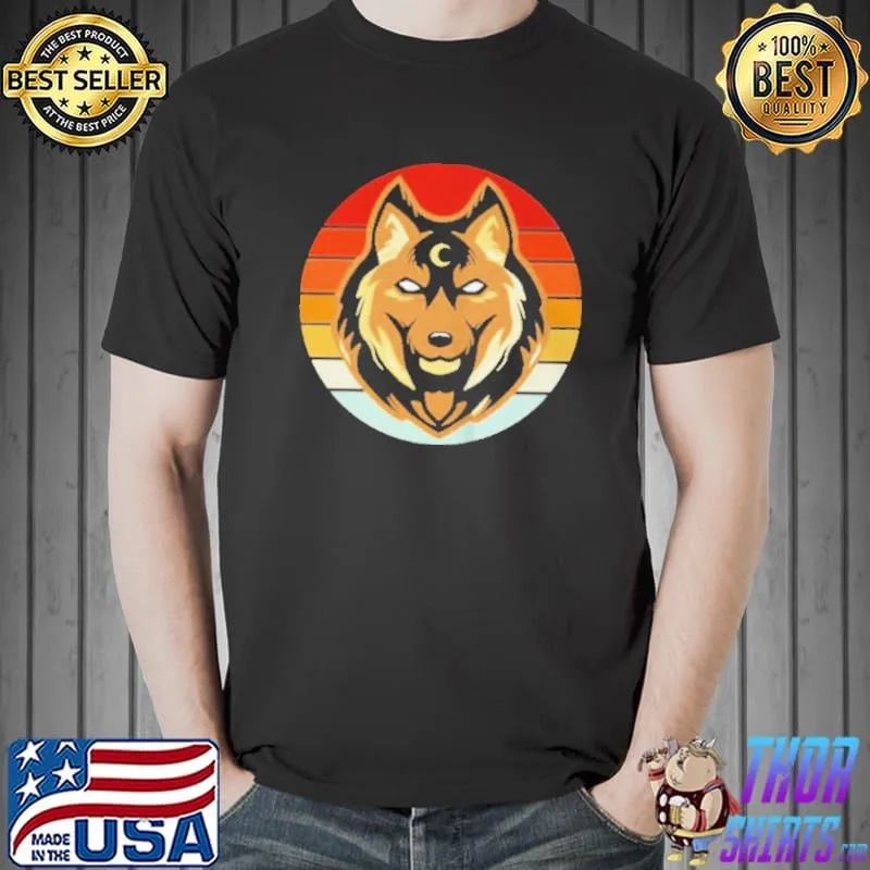 Wolf head logo wolf lover shirt