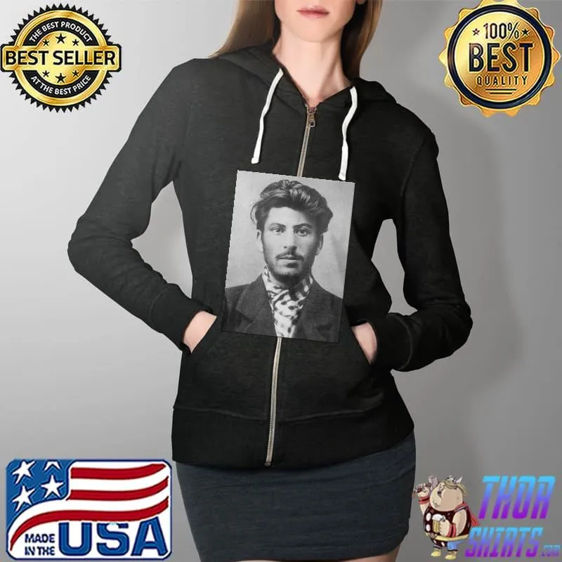 Young stalin joseph stalin socialist history Full Zip Hooded