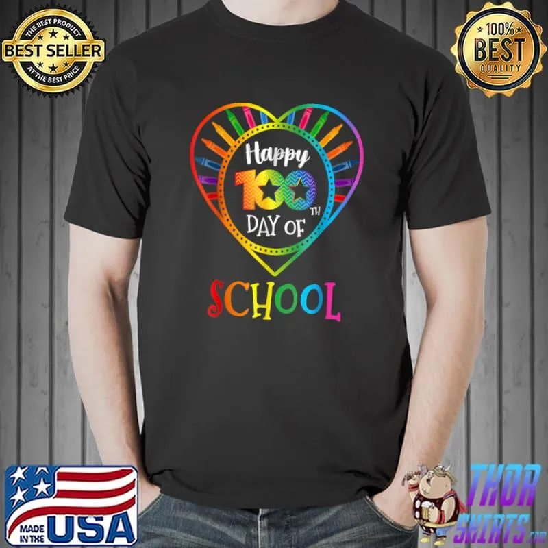 100 Days Of School Teacher And Student T-Shirt Unisex