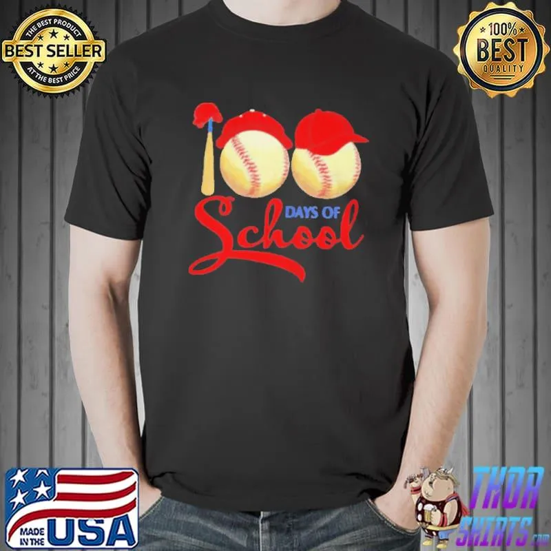 100th day of school funny baseball fans team Unisex