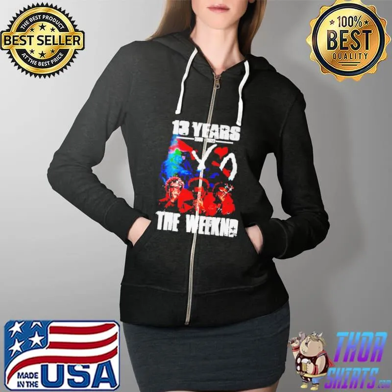 13 years of the weeknd 2009 2022 Full Zip Hooded