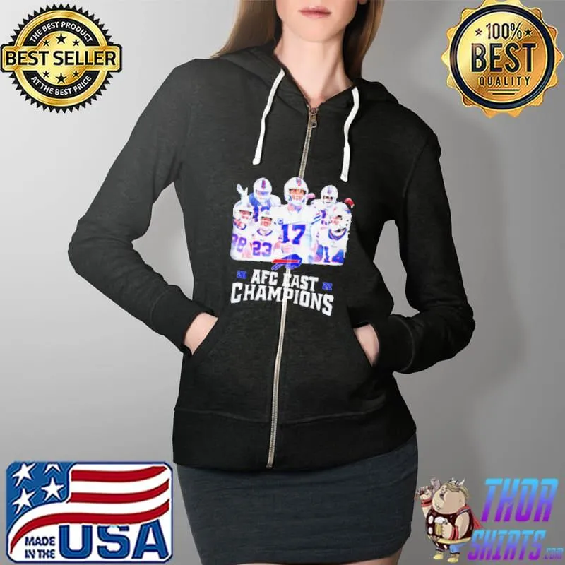 2022 Buffalo Bills wins AFC east champions new Full Zip Hooded