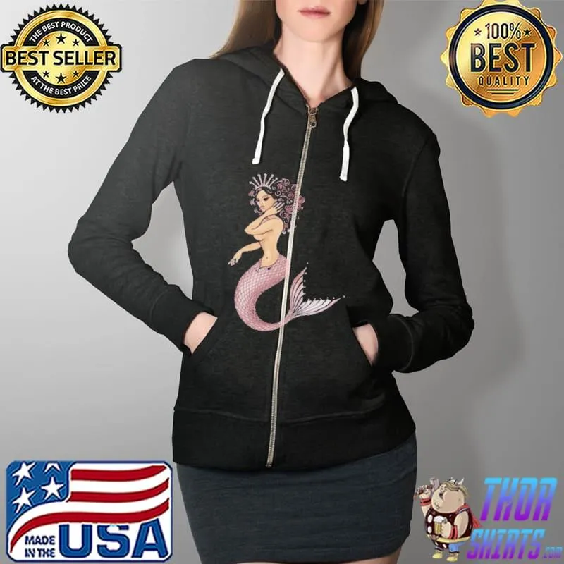 A lovely lady of the sea. an ocean mermaid #3 Full Zip Hooded