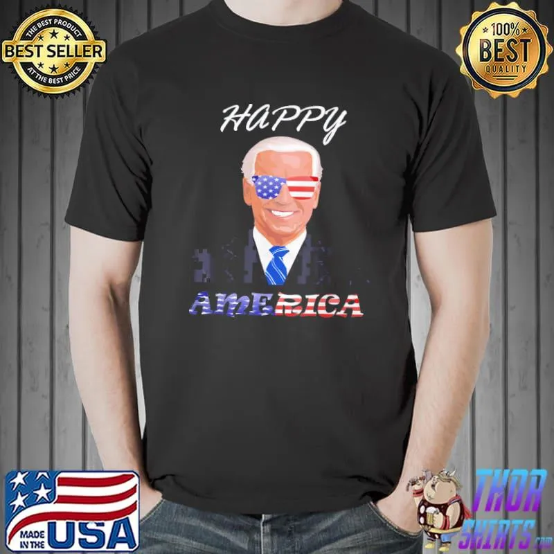 America Flag joe Biden Sunglasses USA 4th of July T-Shirt Unisex