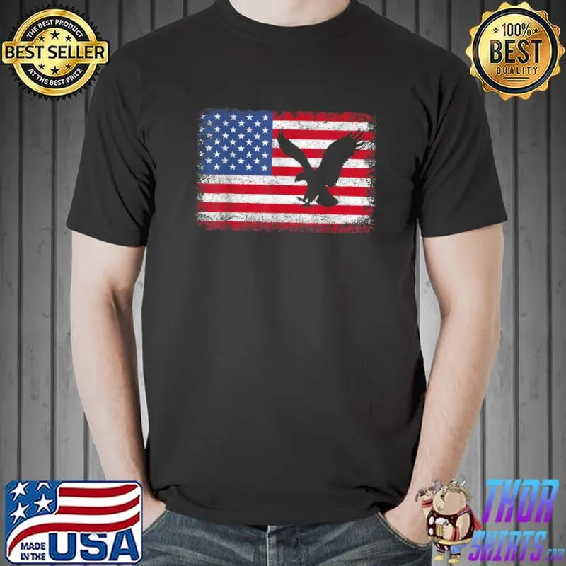 American Flag Eagle USA T-Shirt Unisex