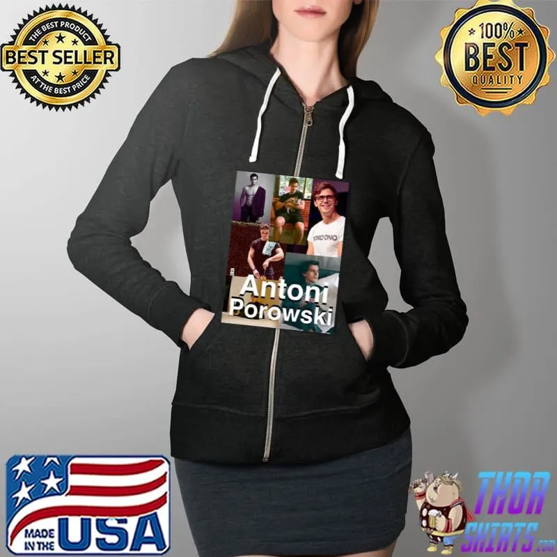 Antoni Porowski Collage Unisex T-Shirt Full Zip Hooded
