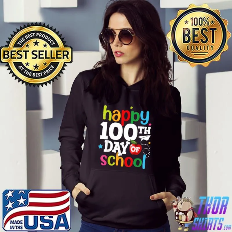 Awesome 100th Day of School Teachers Kids Girls Boys Happy 100 Days T-Shirt