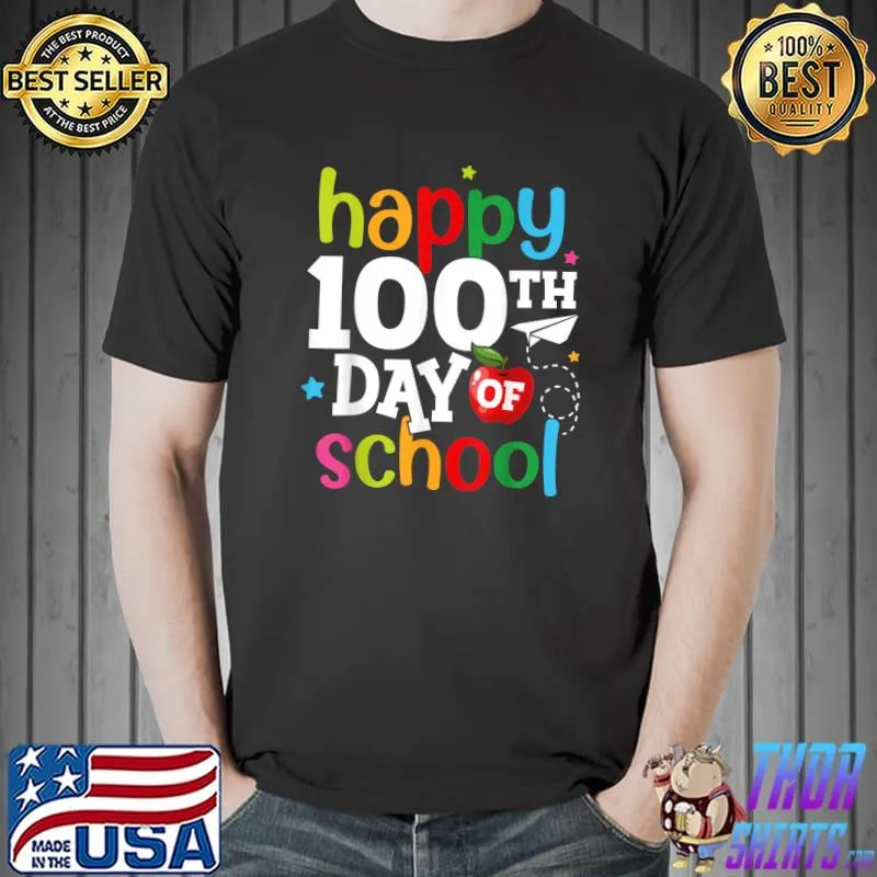 Awesome 100th Day of School Teachers Kids Girls Boys Happy 100 Days T-Shirt Unisex