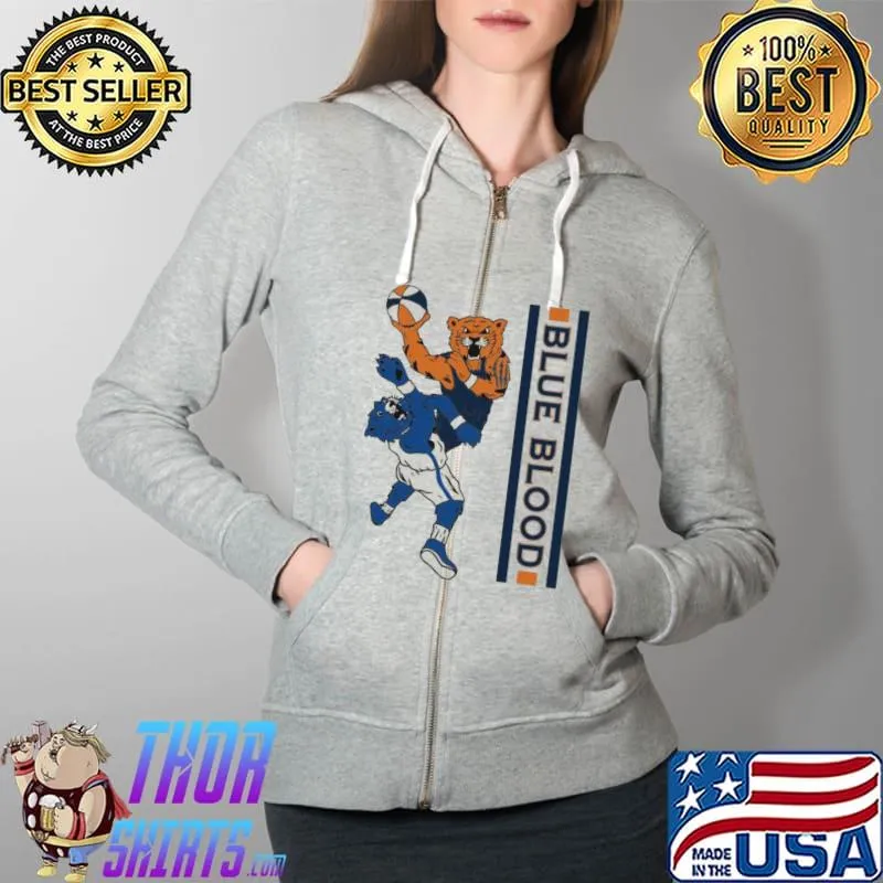 Awesome Blue Bloods T-Shirt Full Zip Hooded