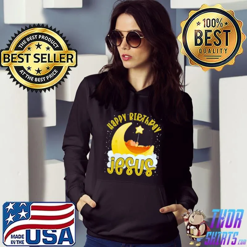 Awesome Christliche Religion Weihnachten Stern Happy Birthday Jesus Shirt