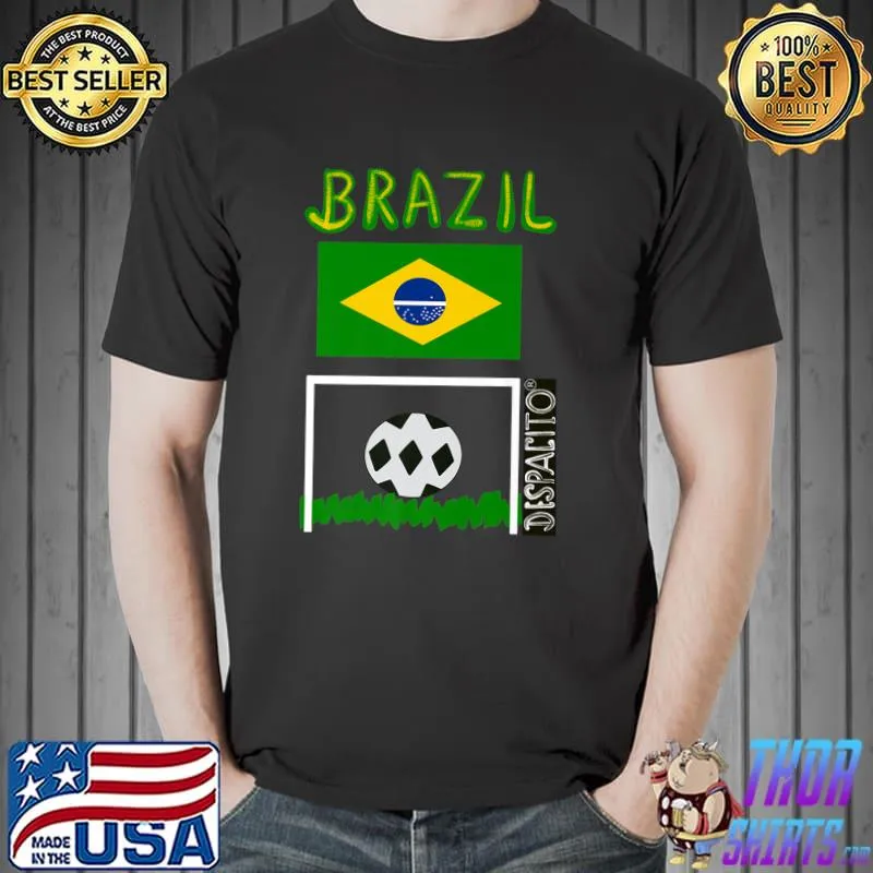 Awesome Despacito Brand Brazil Brazilian Flag Futbol Soccer Ball Premium T-Shirt Unisex