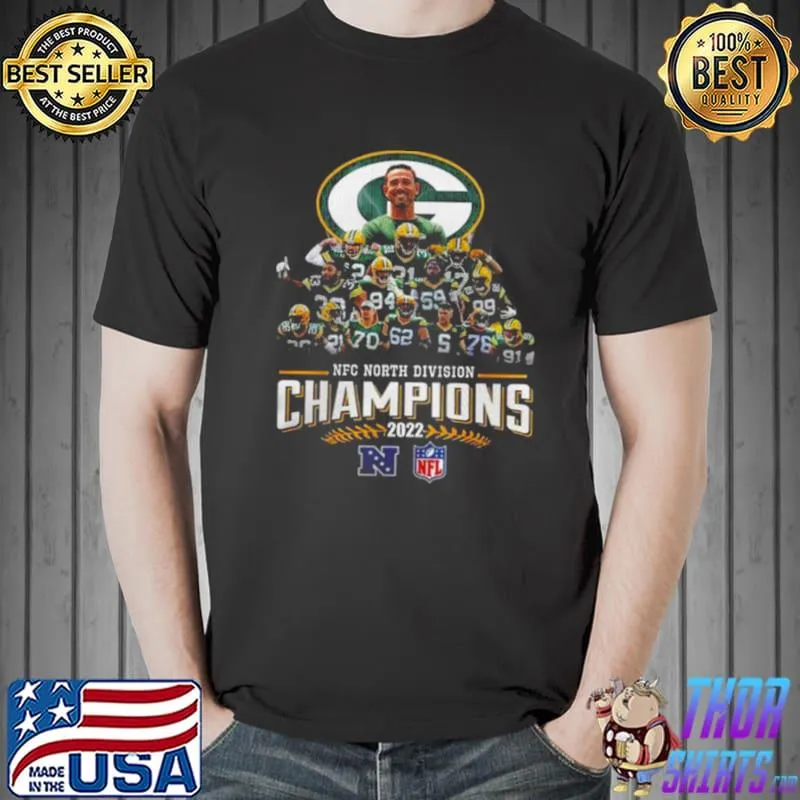 Awesome Green Bay Packers Football Team 2022 Nfc North Division Champions Shirt Unisex