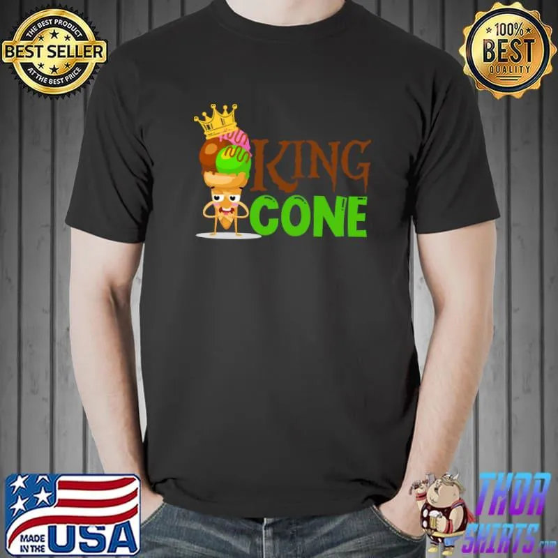 Awesome King Kone matching ice cream costume for family funny gift T Shirt
