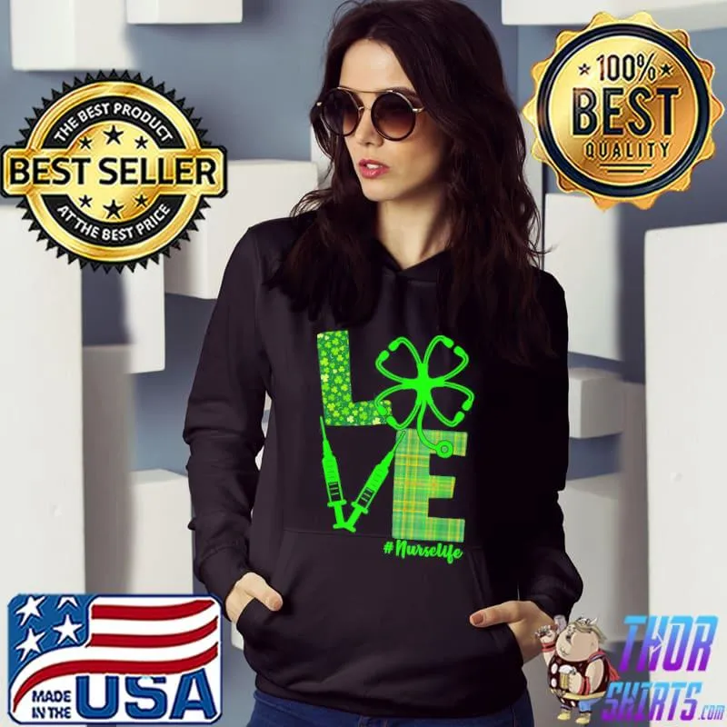 Awesome Vaccine Nurse St. Patrick’s Love T-Shirt