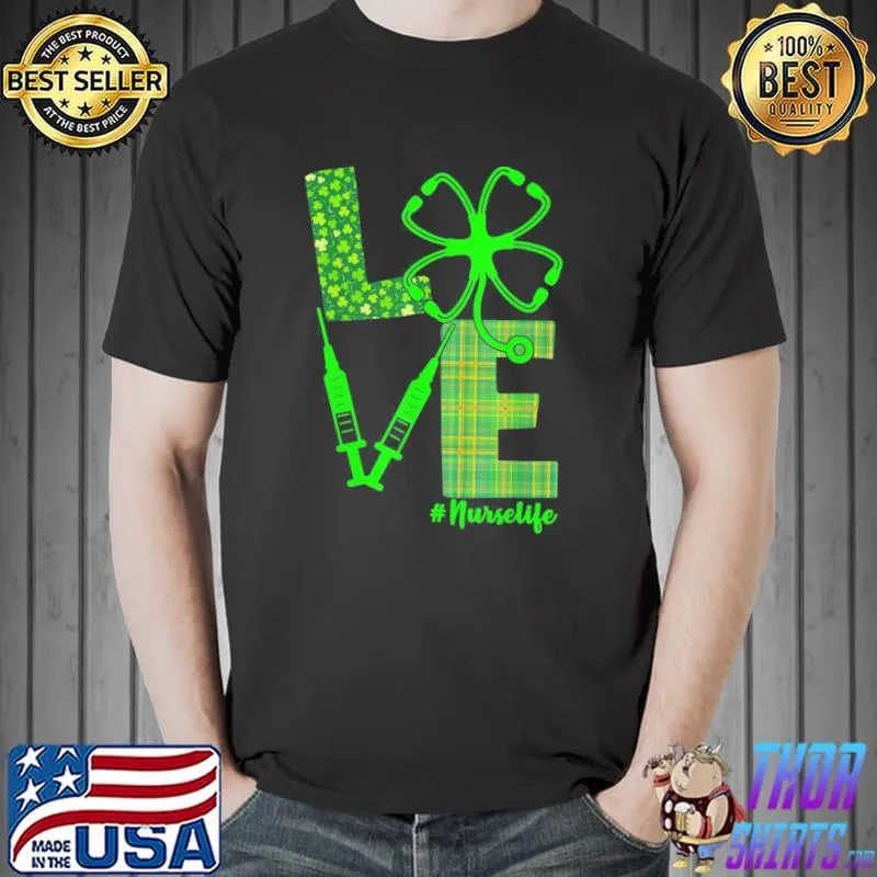 Awesome Vaccine Nurse St. Patrick’s Love T-Shirt Unisex
